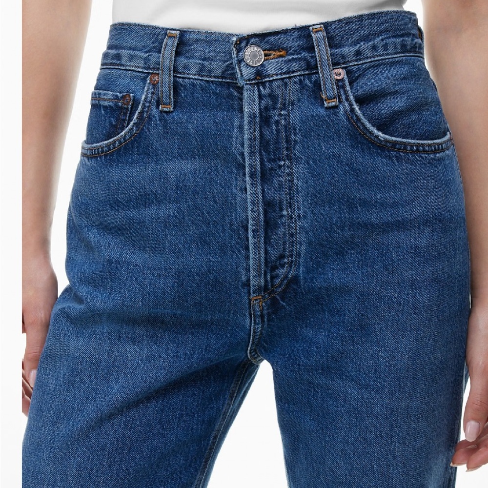 Agolde 90s Pinch Waist Long Dark Denim